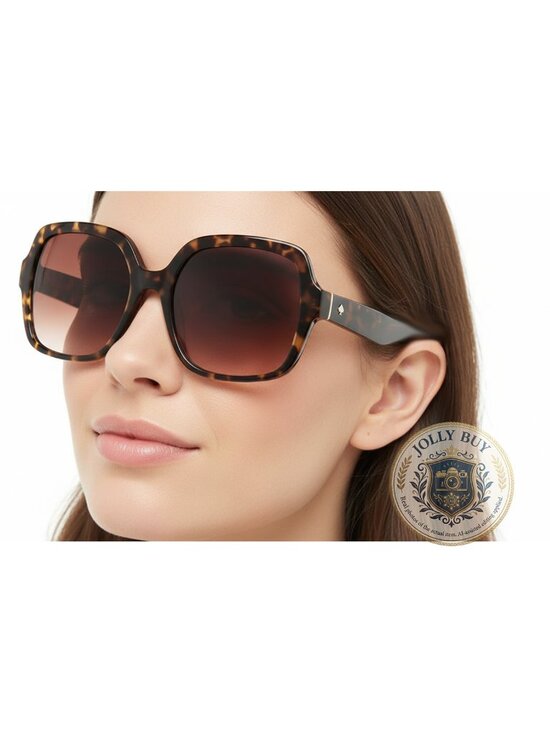 Kate Spade Women’s Sunglasses Tortoise Frames Brown Gradient 54mm Glasses NEW main image 5